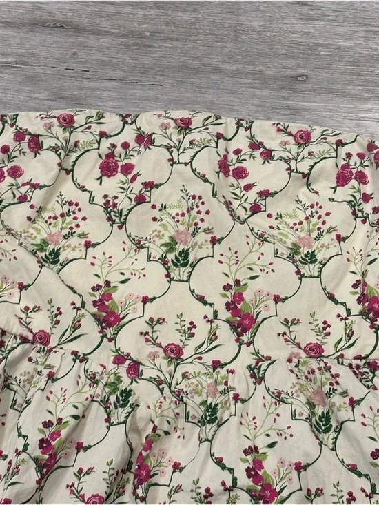 Jessica Simpson Cream Maxi Dress strapless floral garden tea party summer - Picture 3 of 7